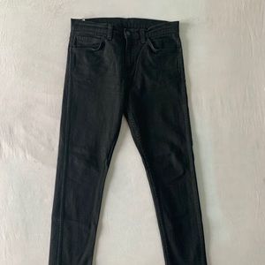 Levi's stretch skinny jeans. Black. W 31, L 30.